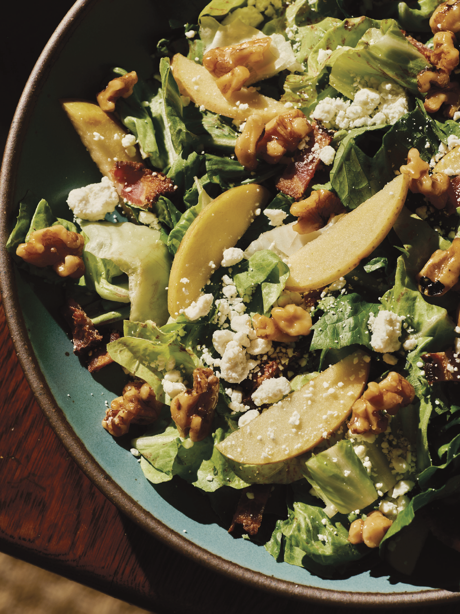 Fall Kale Salad with Roasted Sweet Potatoes