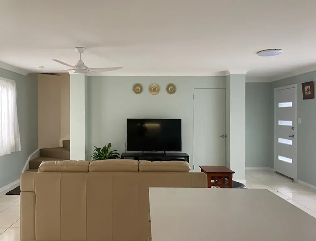 Townhouse interior repaint colours, selected in conjunction with kitchen refurbishment.