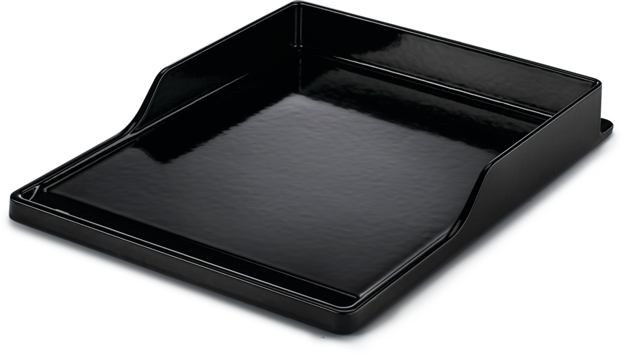 This Porcelain-Enameled Cast Iron Griddle for Infrared SIZZLE ZONE® Sear Station provides a spacious and even cooking surface for all of your griddling needs.
