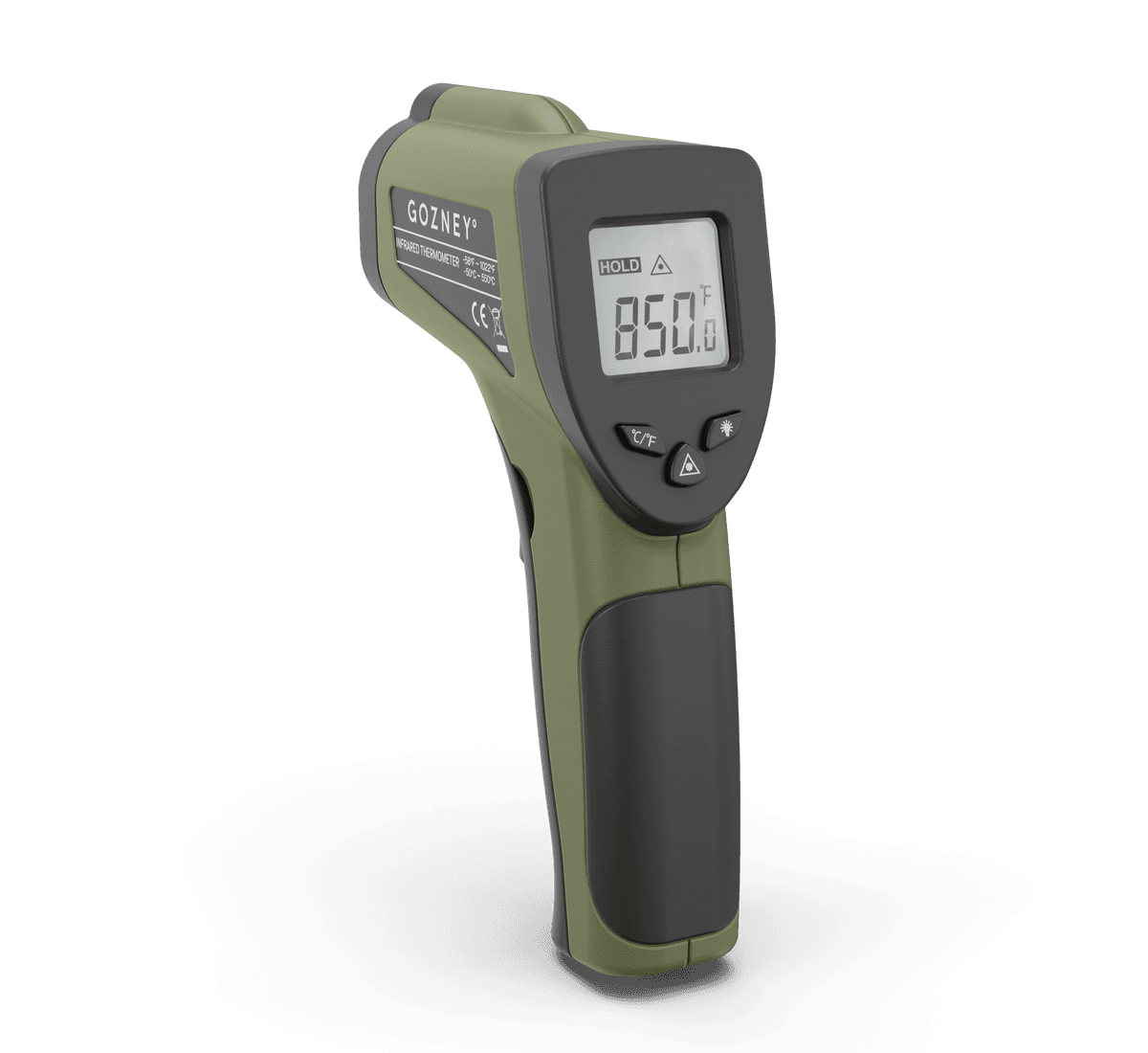Know exactly when your pizza oven’s thick stone floor is ready to cook a perfect pizza, with the Gozney Infrared Thermometer. Wireless, precise and efficient you’ll never be left guessing when the perfect cooking temperature has been reached.