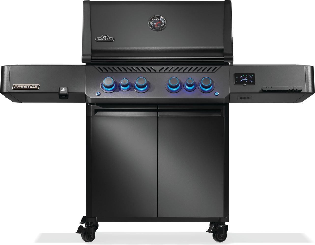 Phantom Prestige® 500 Connected, Propane Gas Grill with Infrared Side and Rear Burner is a dynamic evolution in grilling, featuring Wi-Fi and Bluetooth® that brings you closer to your grilling experience than ever before.