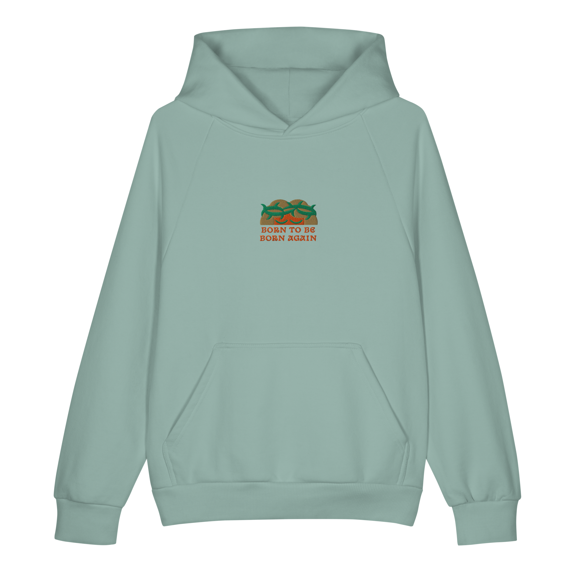 BORN TO BE BORN AGAIN Unisex Super Heavyweight Hoodie | Lane Seven LS17001