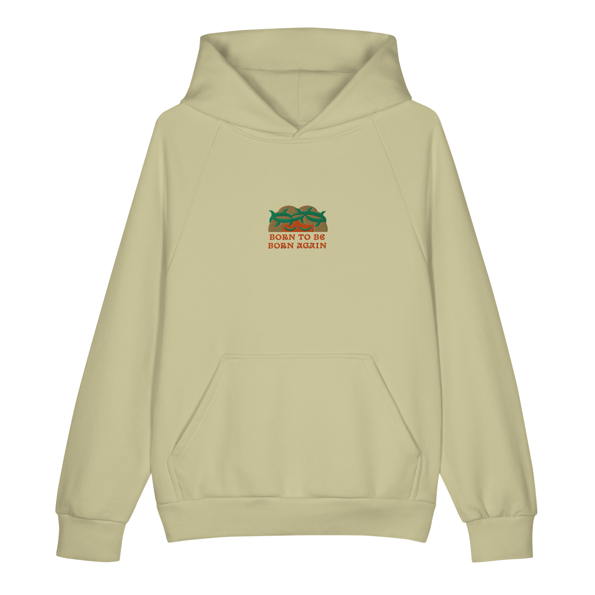 BORN TO BE BORN AGAIN Unisex Super Heavyweight Hoodie | Lane Seven LS17001