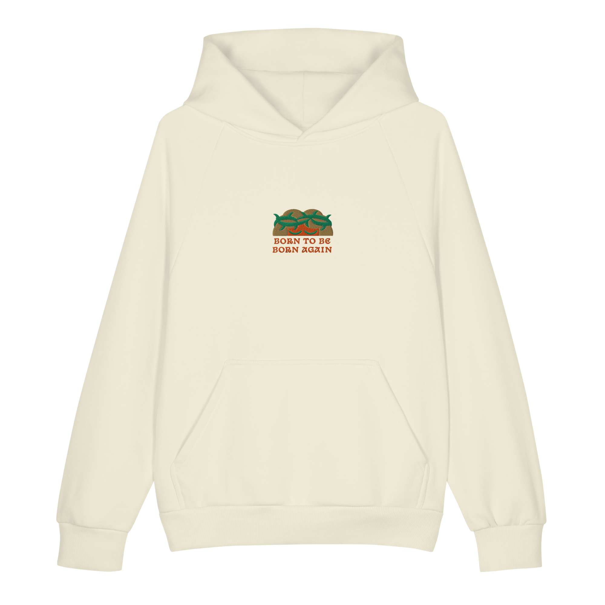 BORN TO BE BORN AGAIN Unisex Super Heavyweight Hoodie | Lane Seven LS17001