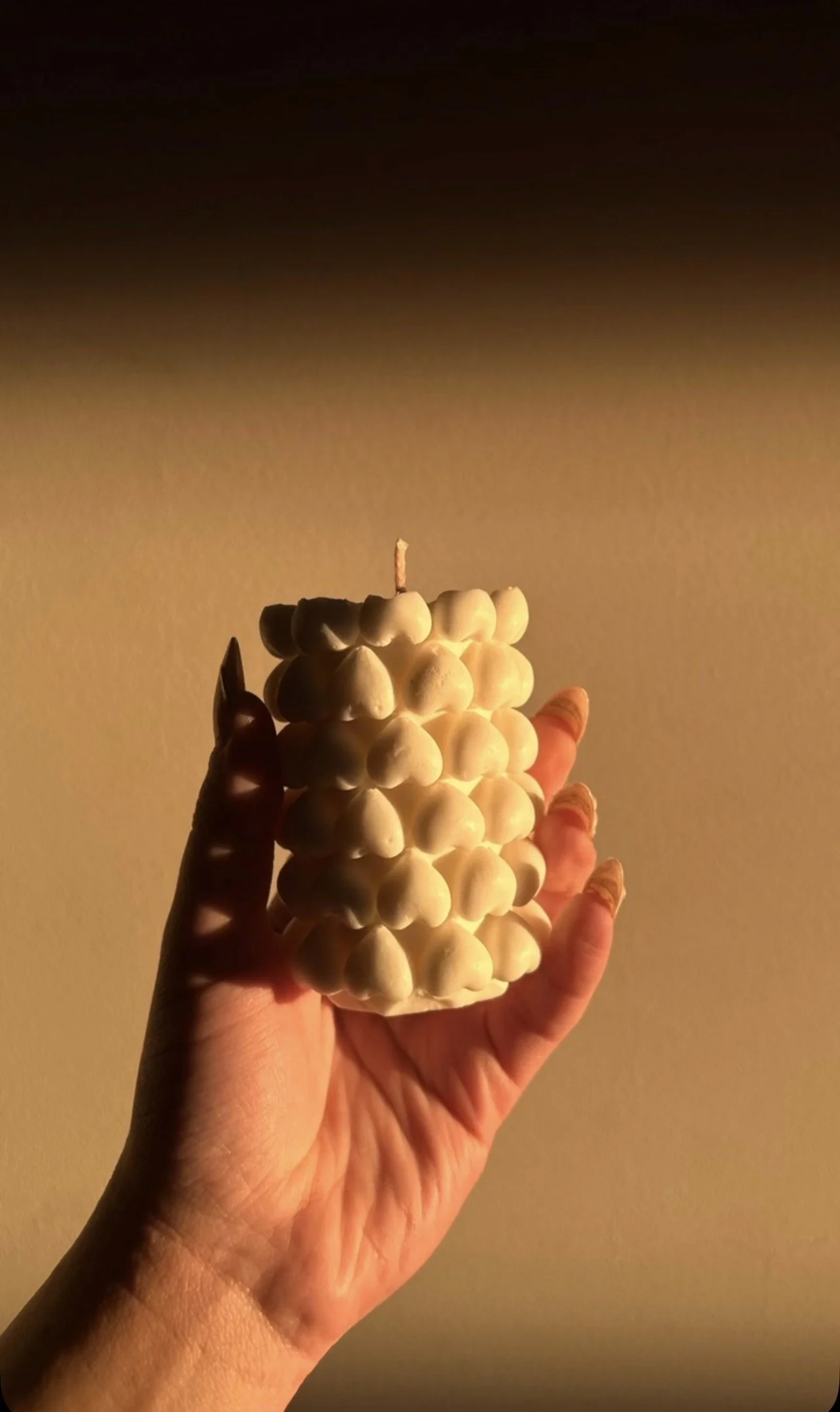 Heart Pillar candle