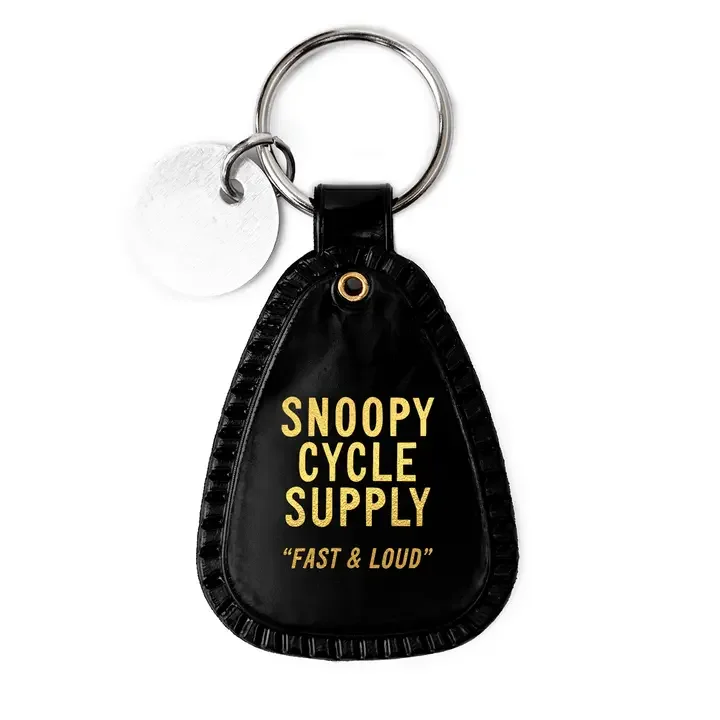 Snoopy Motorcycle Saddle Key Chain 2.webp