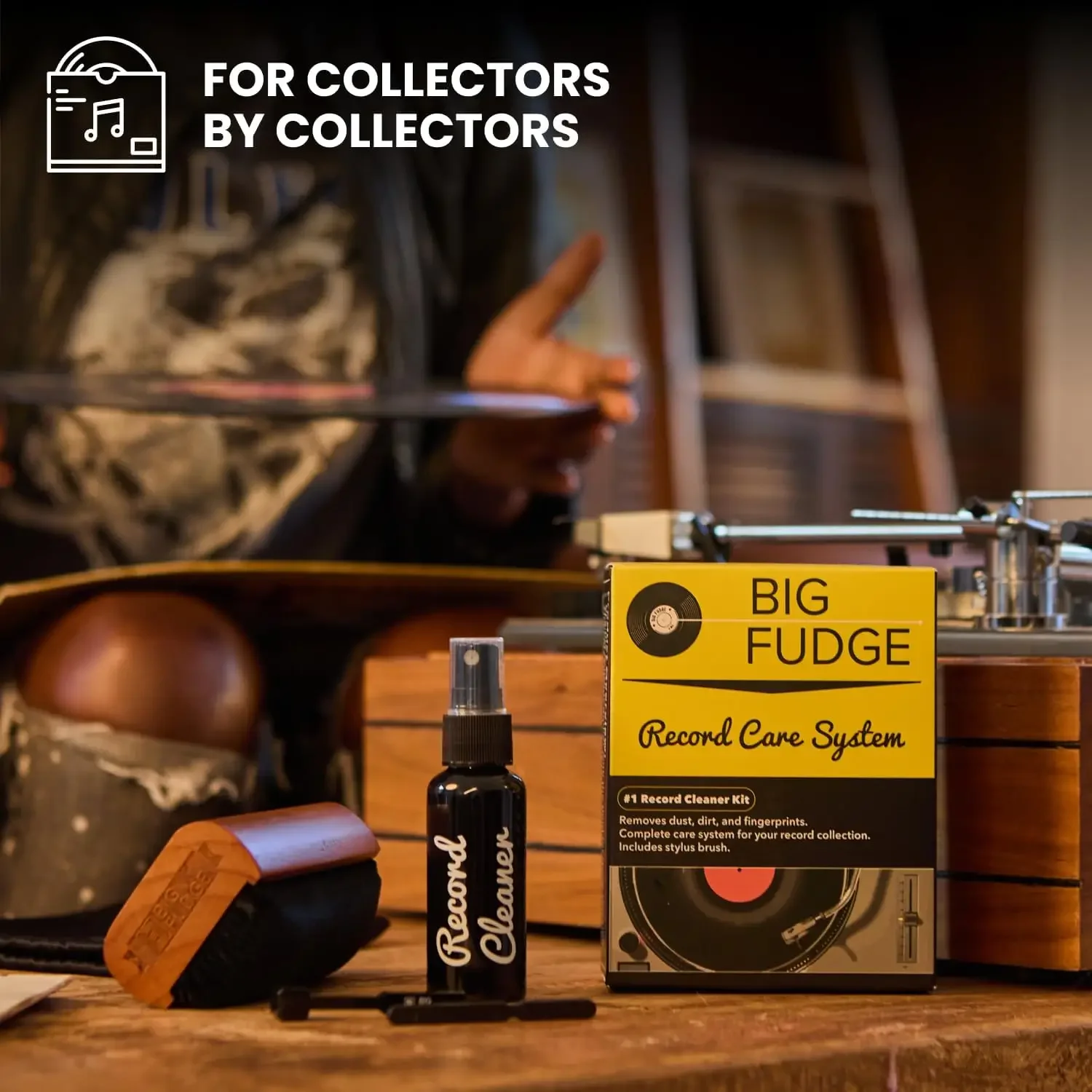 Big Fudge 4-in-1 Vinyl Record Cleaning Kit