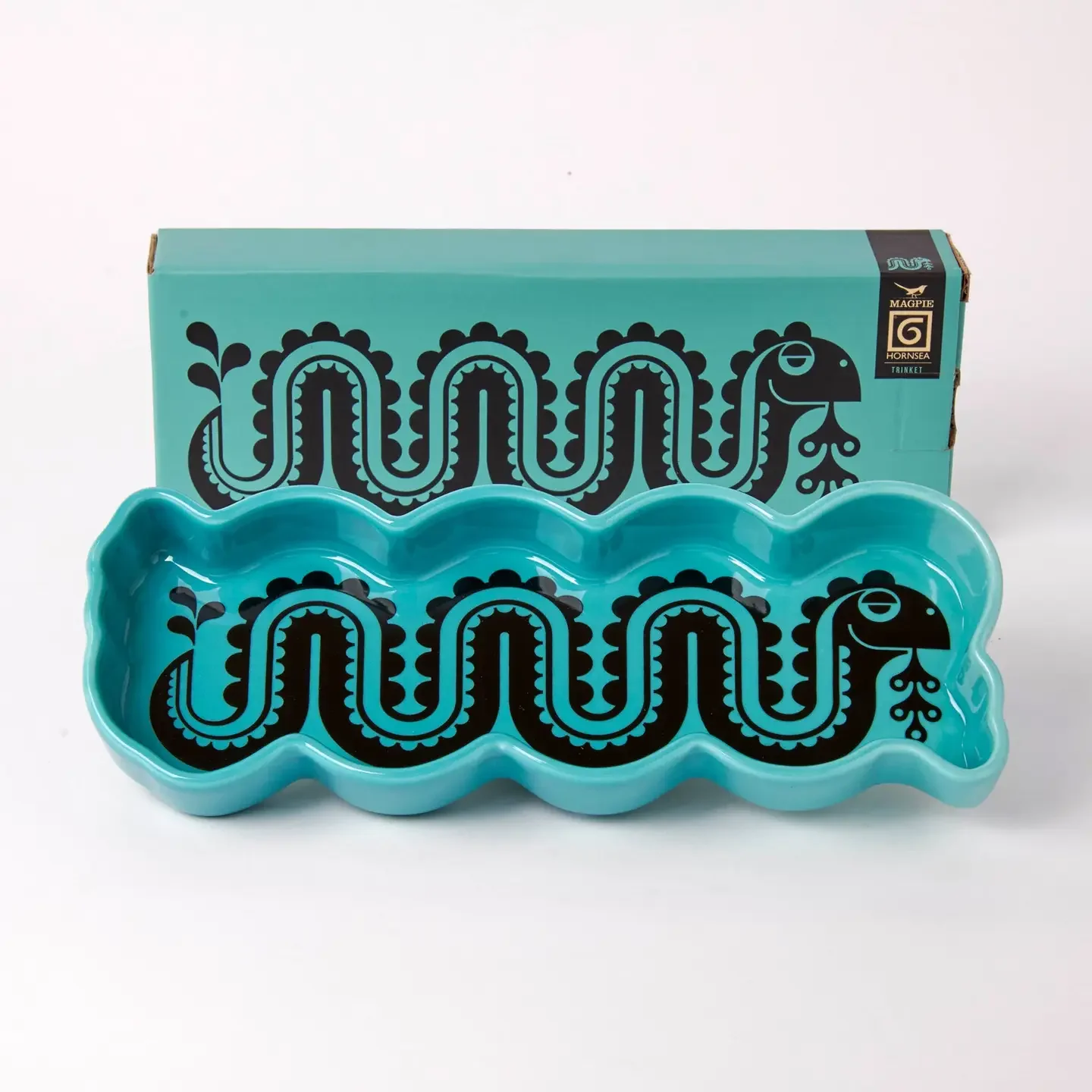 Turquoise Snake Trinket Tray w Box.webp