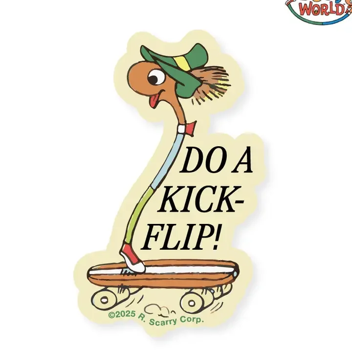 Richard Scary Lowly Kickflip Sticker