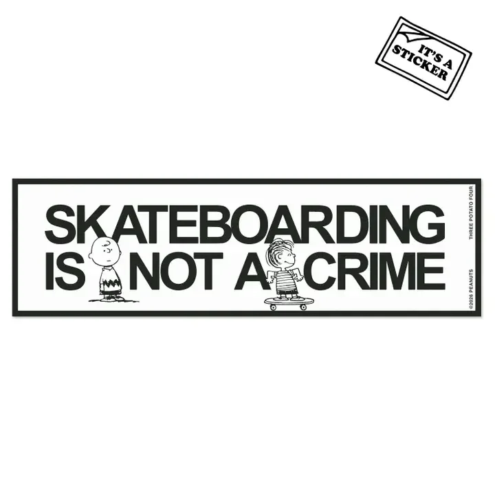 3P4 X Peanuts® - Snoopy Skateboard Bumper Sticker