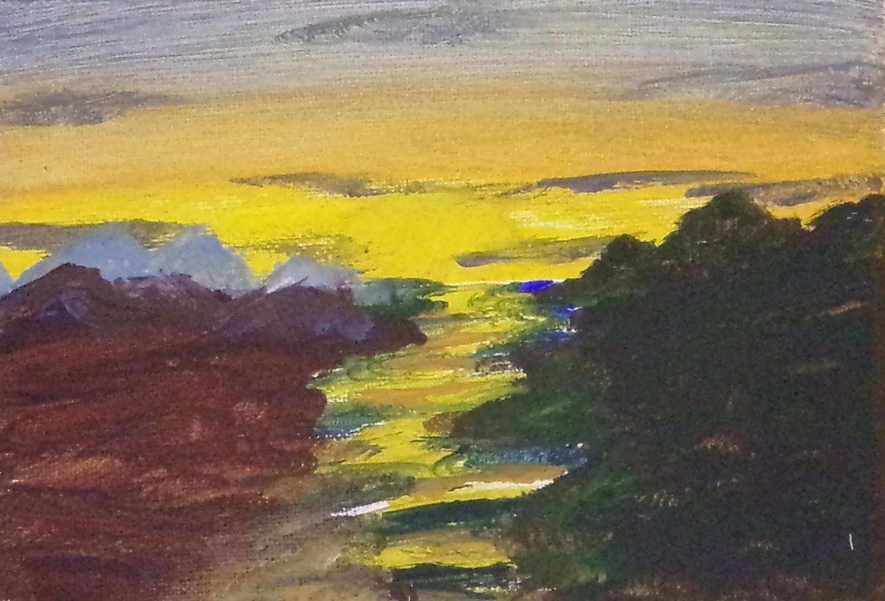 Mini Abstract - Yellow River