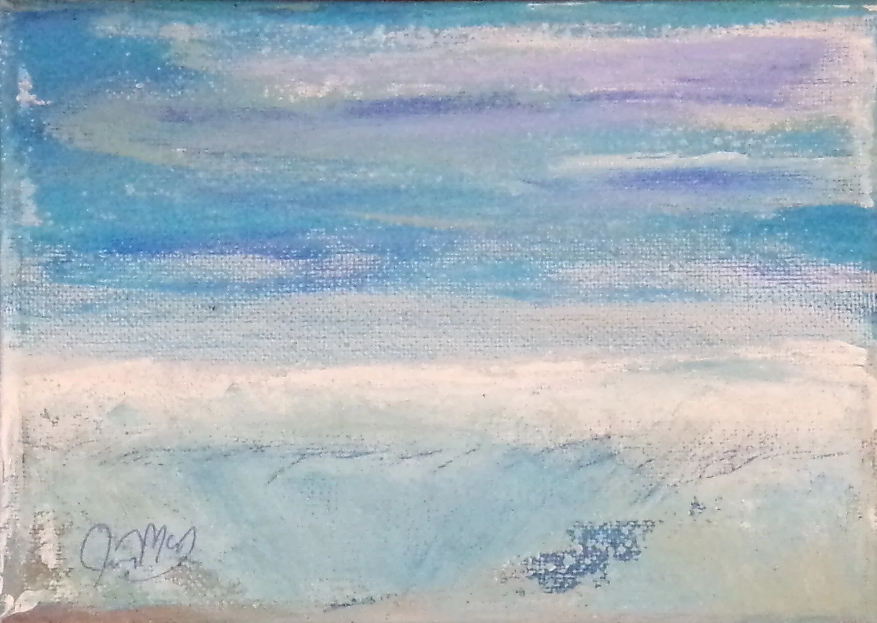 Mini Blue Blue and White