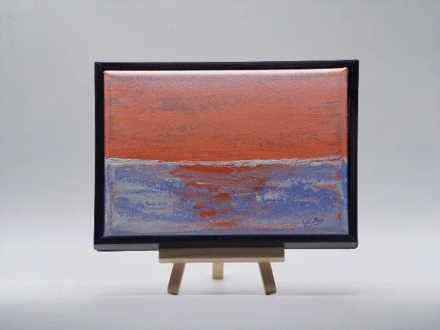 Abstract Seascape - Blue and Orange