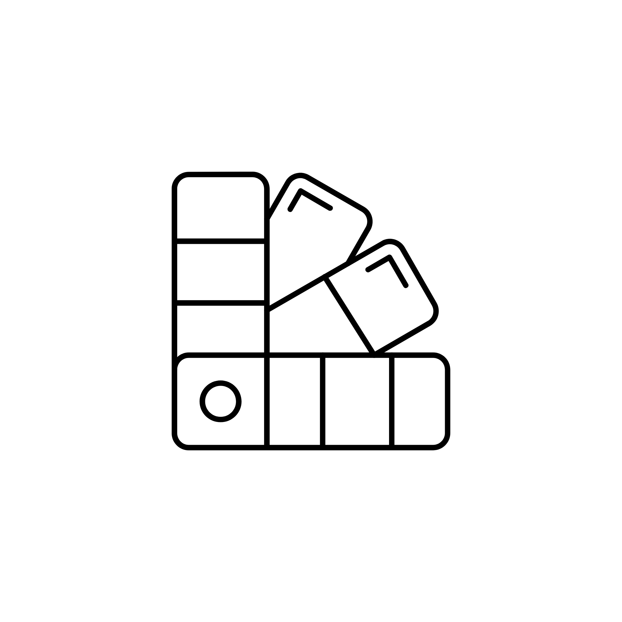 Outline of assorted board game pieces, including a domino, a chess pawn, and dice.