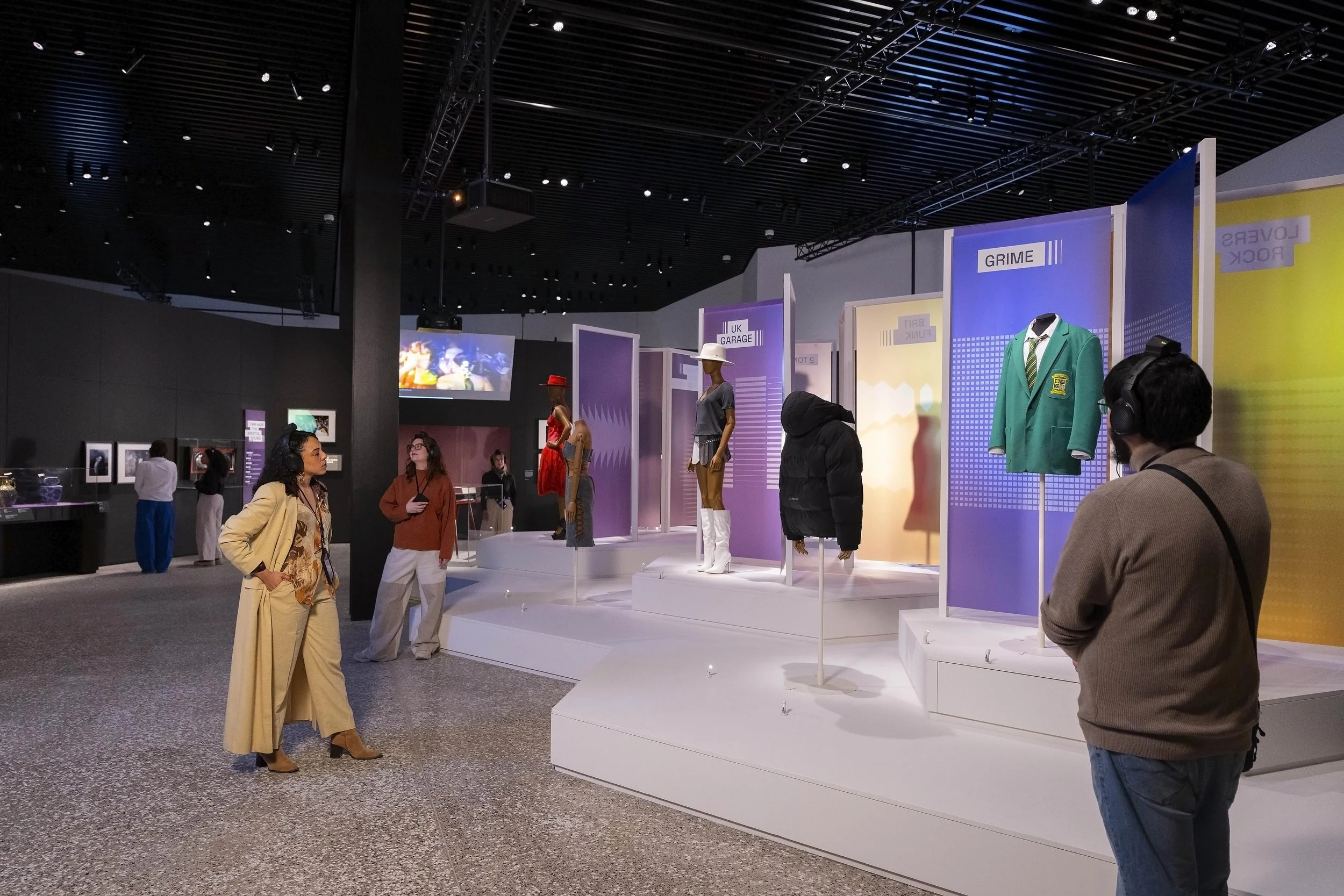 Lead Exhibition Designer 
for The Music is Black: A British Story - V&A East,

Exhibition and Graphic Design
Reality Is_,

Lighting Design
Jai Morjaria,

AV Video Design and Production
Gino Ricardo Green,

Sound Design and Composer
XANA,

Creative Pr