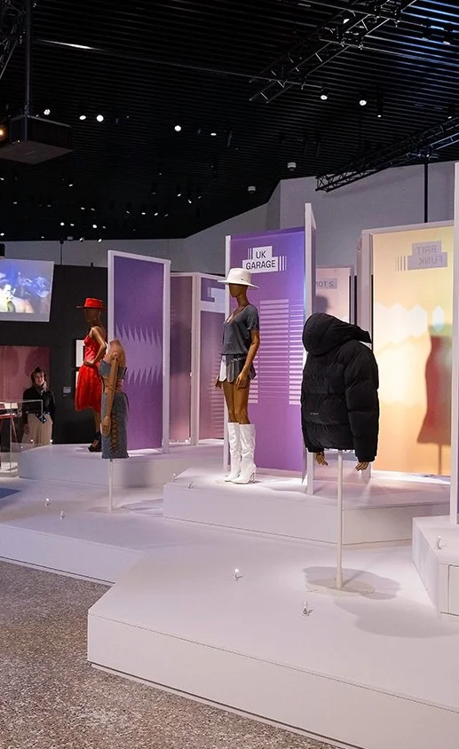 Lead Exhibition Designer 
for The Music is Black: A British Story - V&A East,

Exhibition and Graphic Design
Reality Is_,

Lighting Design
Jai Morjaria,

AV Video Design and Production
Gino Ricardo Green,

Sound Design and Composer
XANA,

Creative Pr