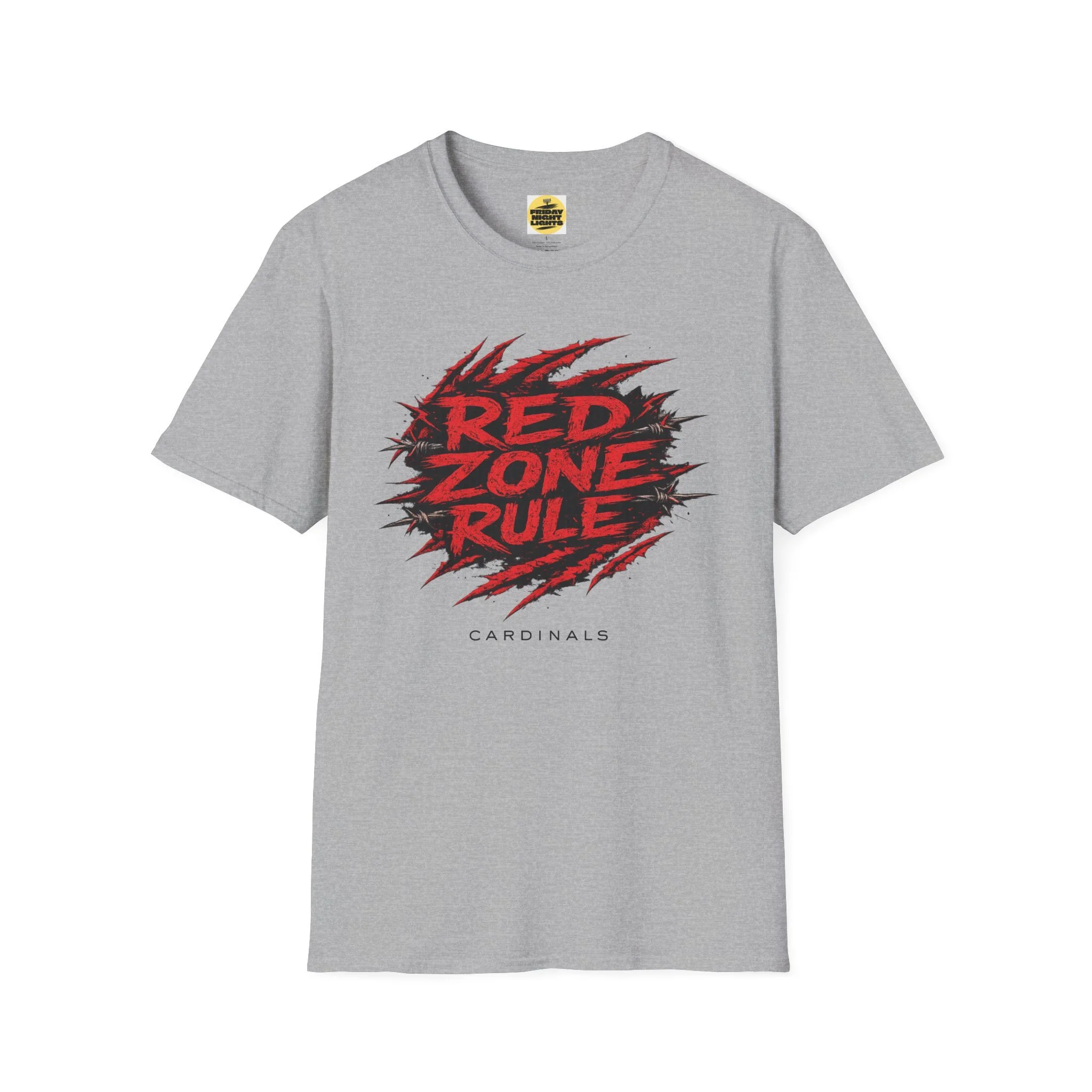 Red Zone Rule T-Shirt — Bold Cardinals Football Fan Tee