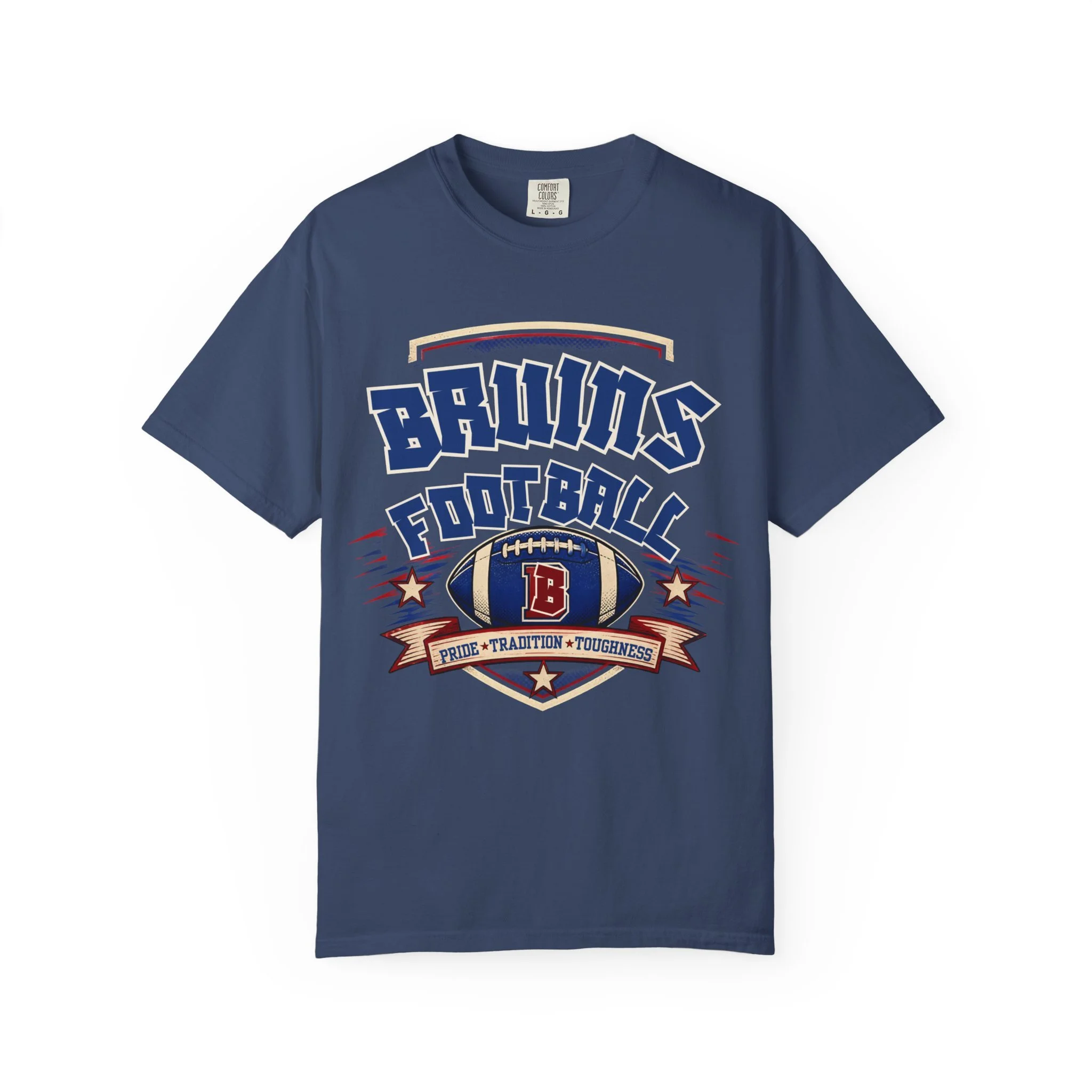 Bruins Football T-Shirt — Vintage Team Logo Tee