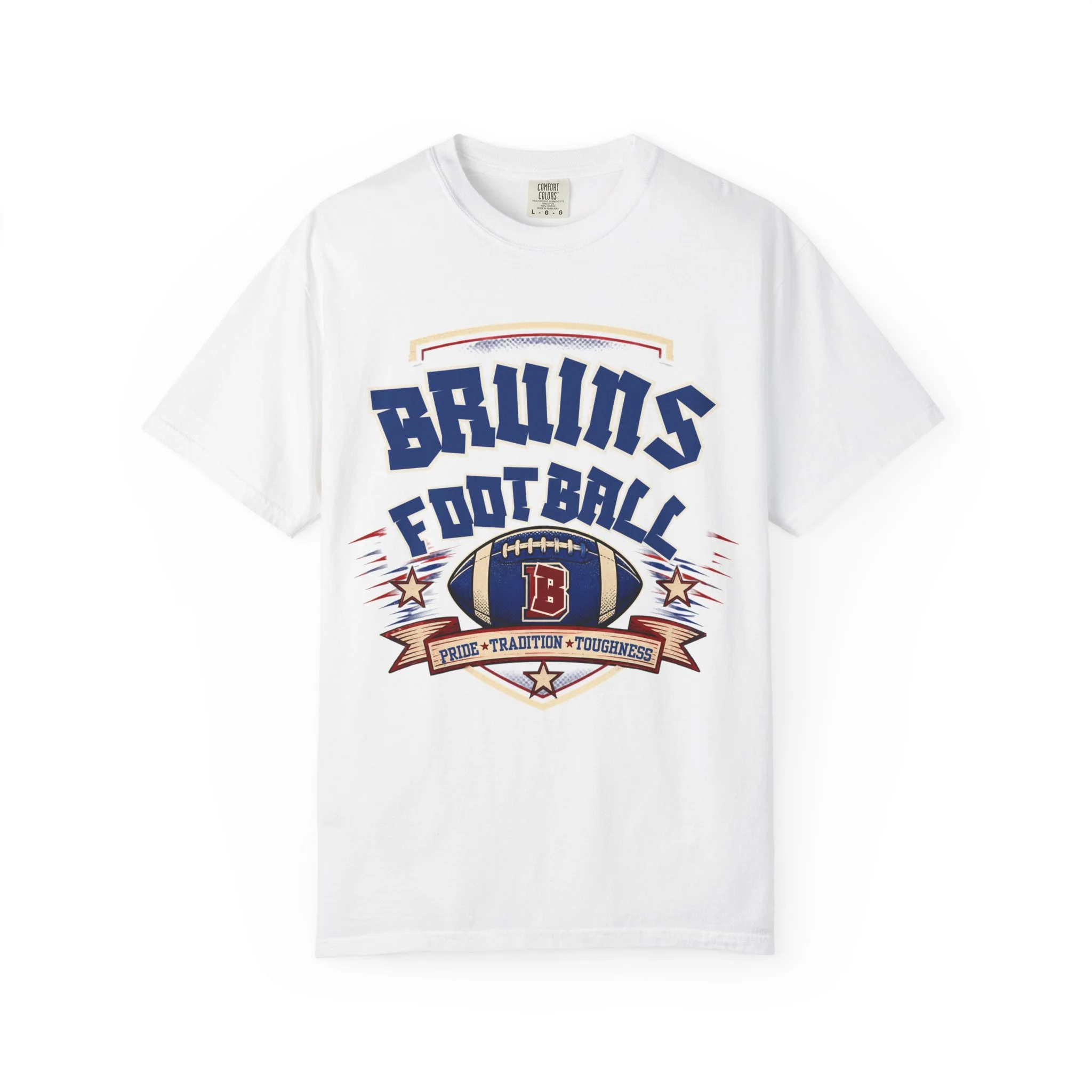 Bruins Football T-Shirt — Vintage Team Logo Tee