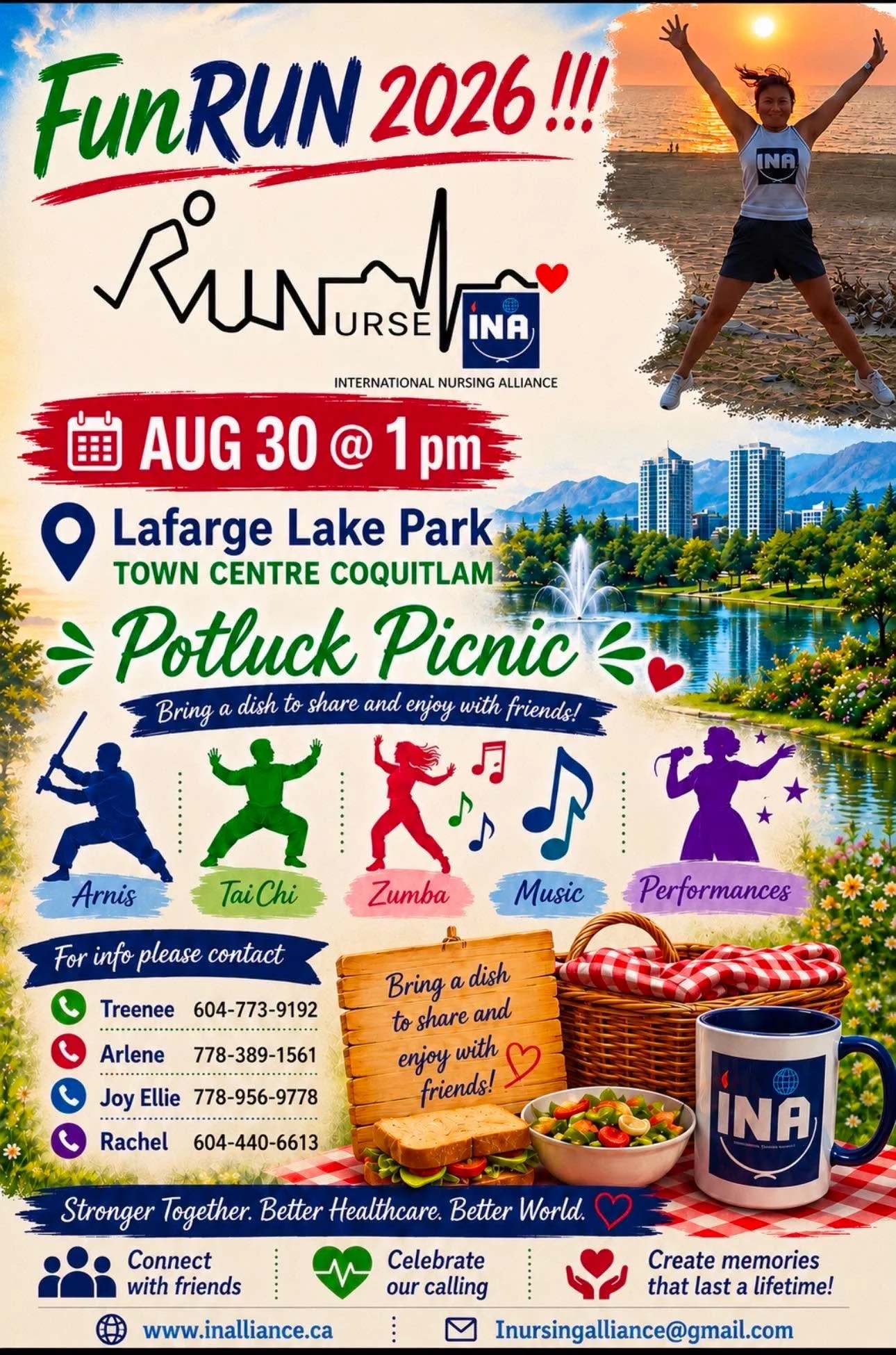 INA Fun Run Lafarge Lake
