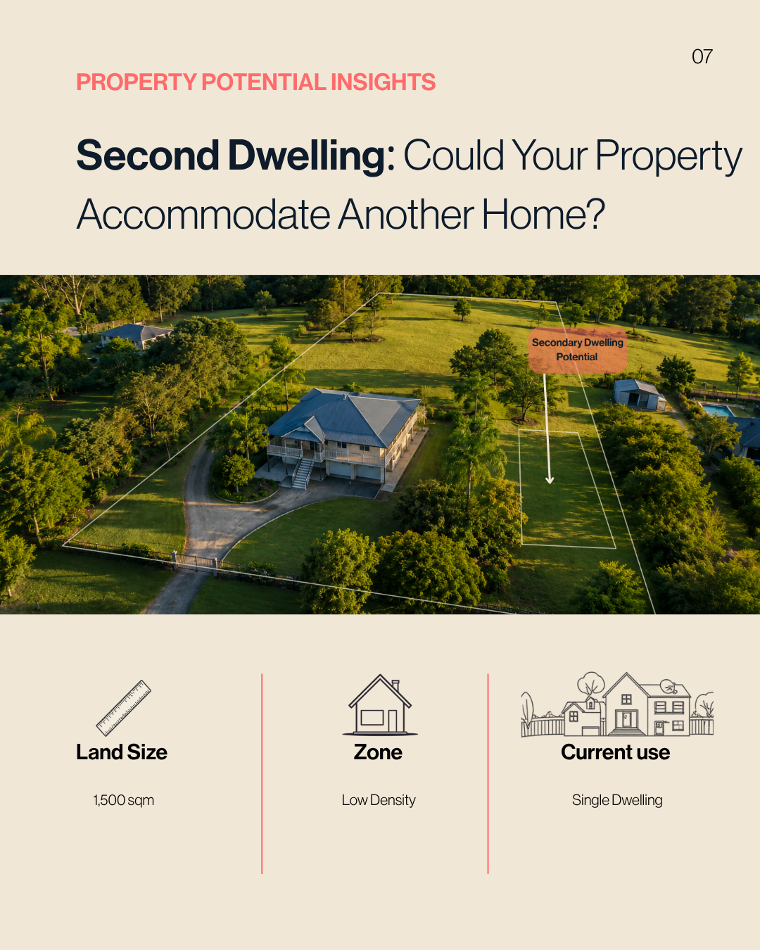 Thinking about a second dwelling, granny flat or dual living arrangement? Having a large block doesn't automatically mean you can add another home. Here's what to consider first.