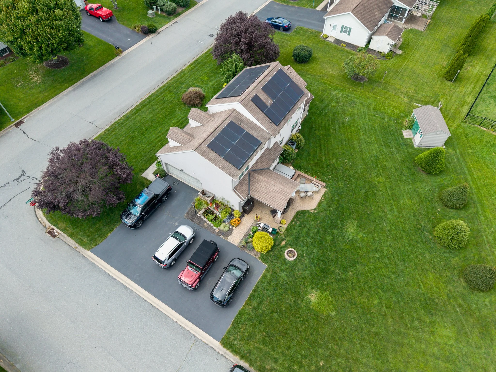 FAA Part 107 certified aerial drone photography of home in Lancaster PA