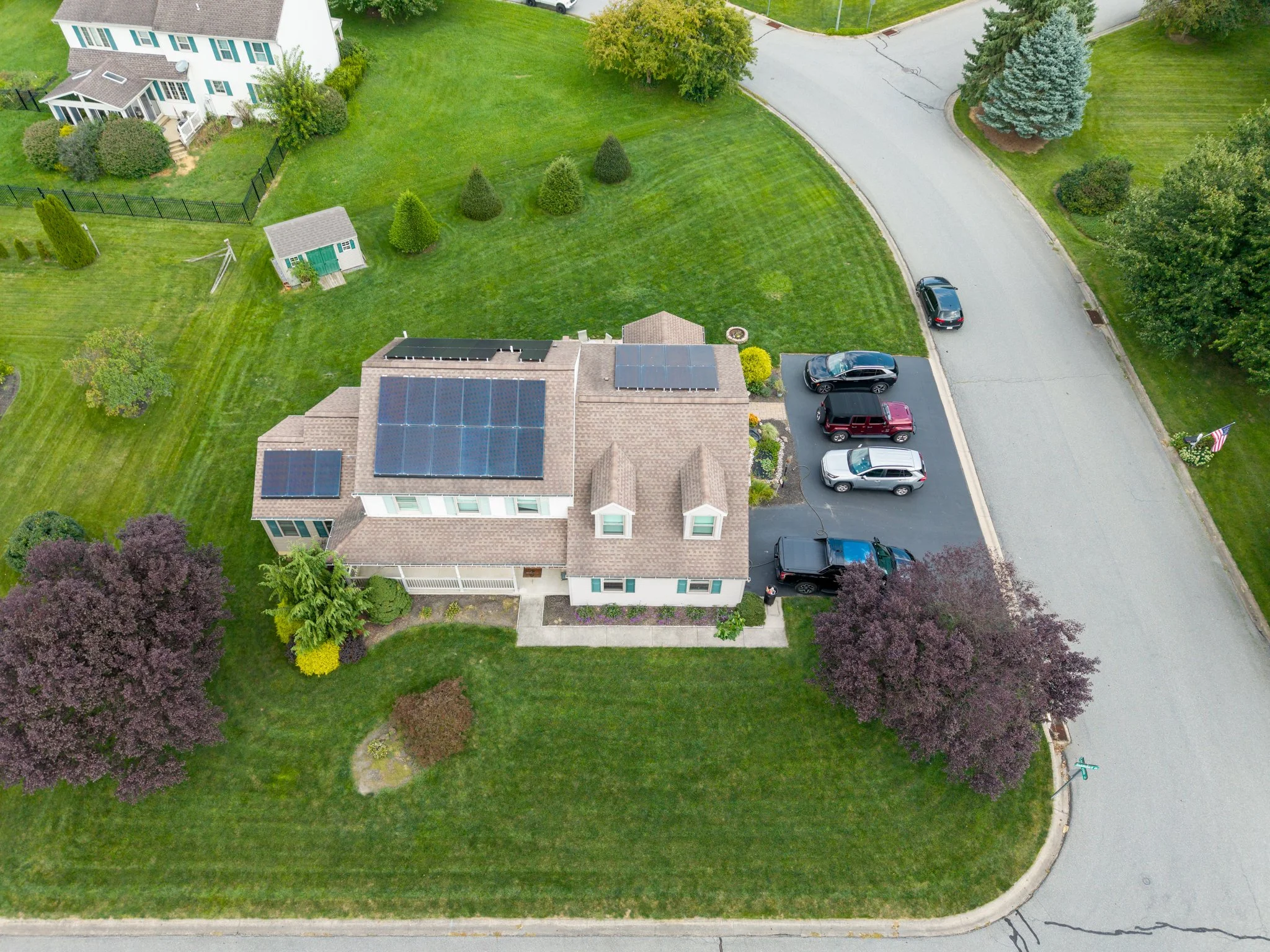 Property line aerial drone media for real estate in Central PA by MacIntosh and Co