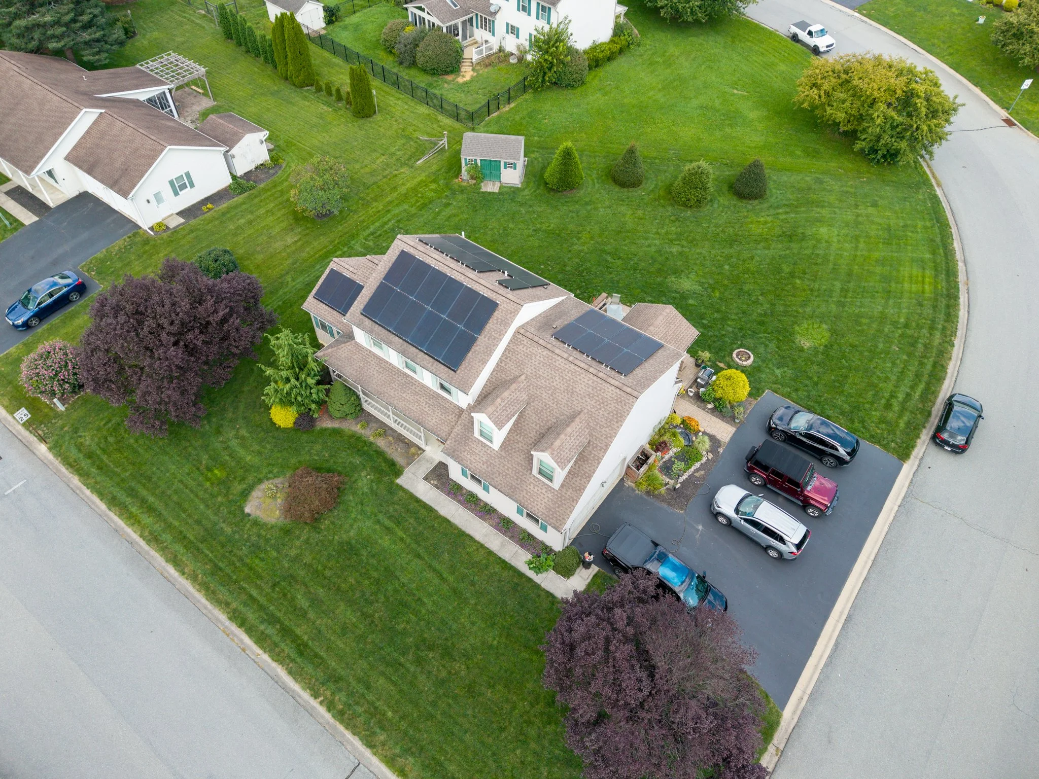 FAA Part 107 certified aerial drone photography of home in Marietta PA