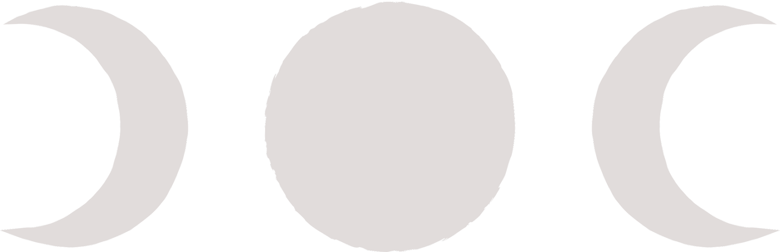 Light Taupe graphics of the moon phases.