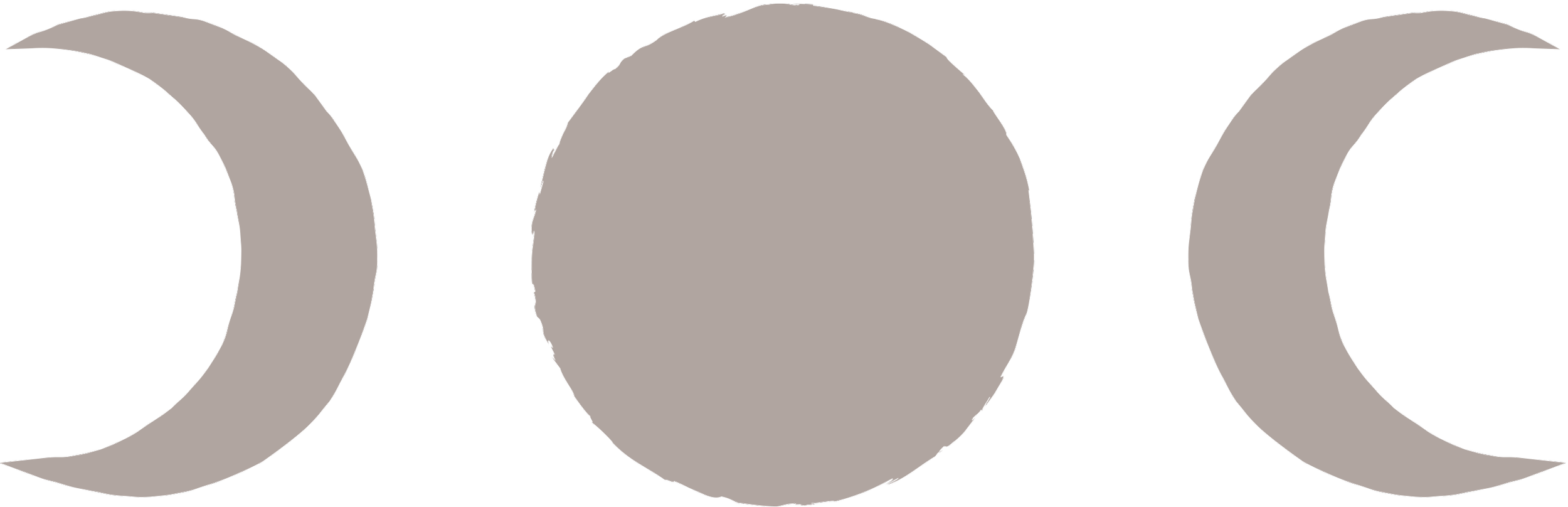 Taupe coloured moon phases.