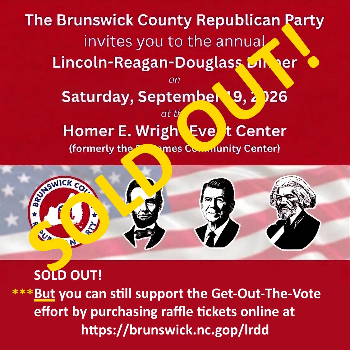 2026 Lincoln Reagan Douglass Dinner: Sold out! But you can still support us