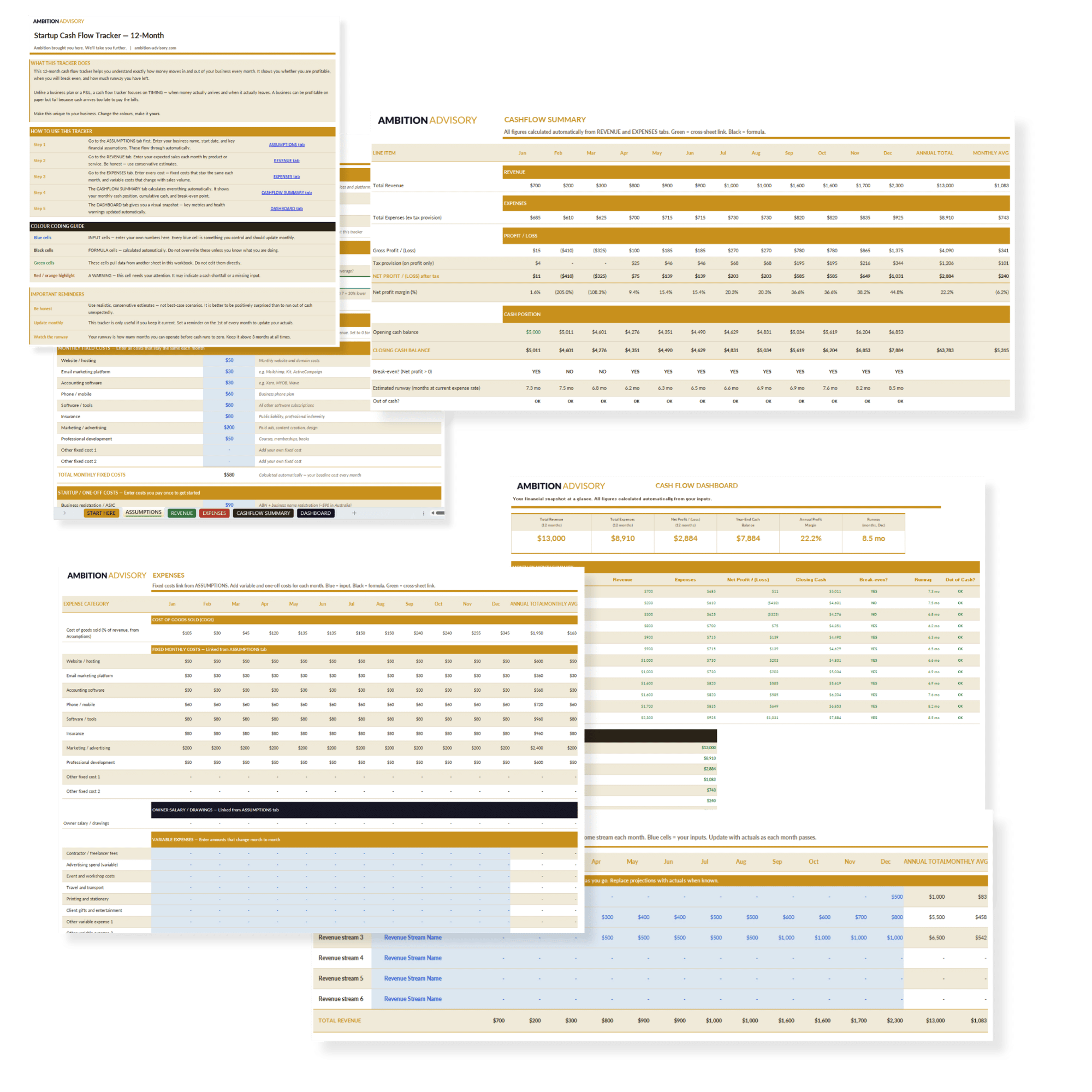 Startup Cash Flow Tracker