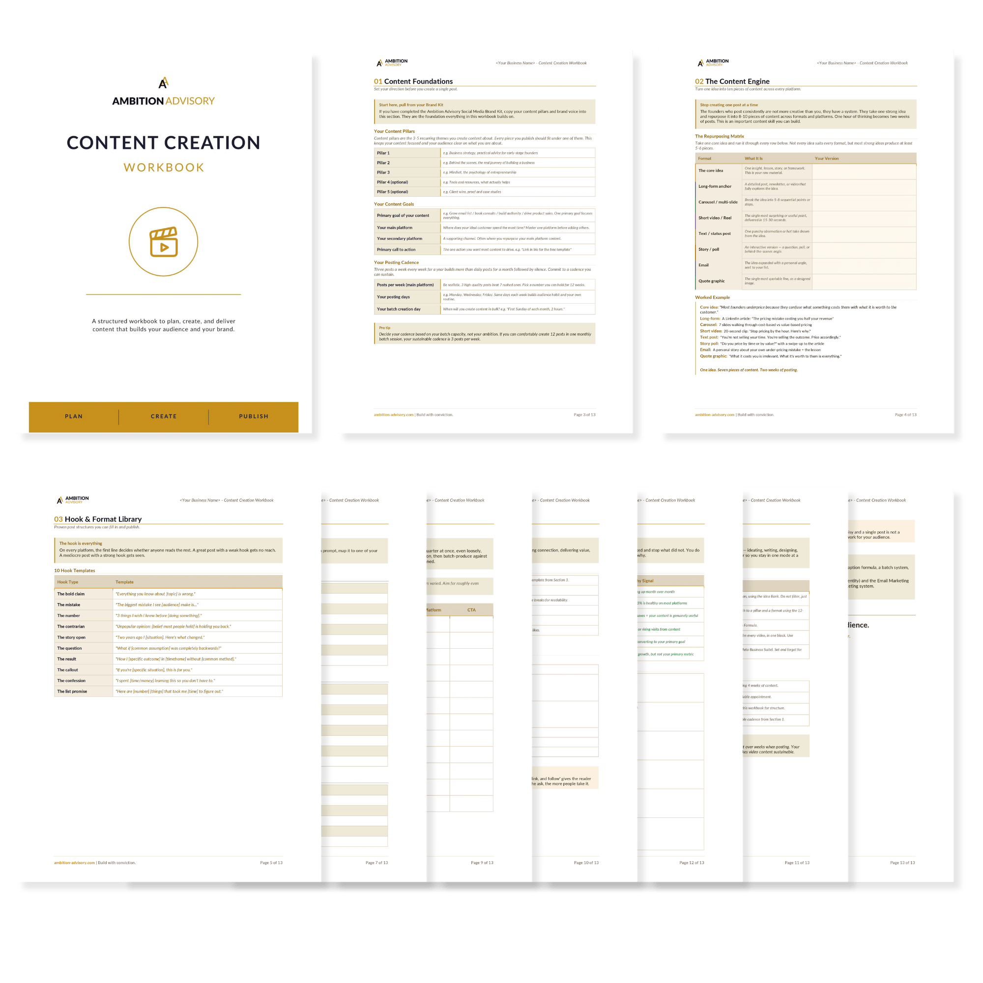 Content Creation Workbook
