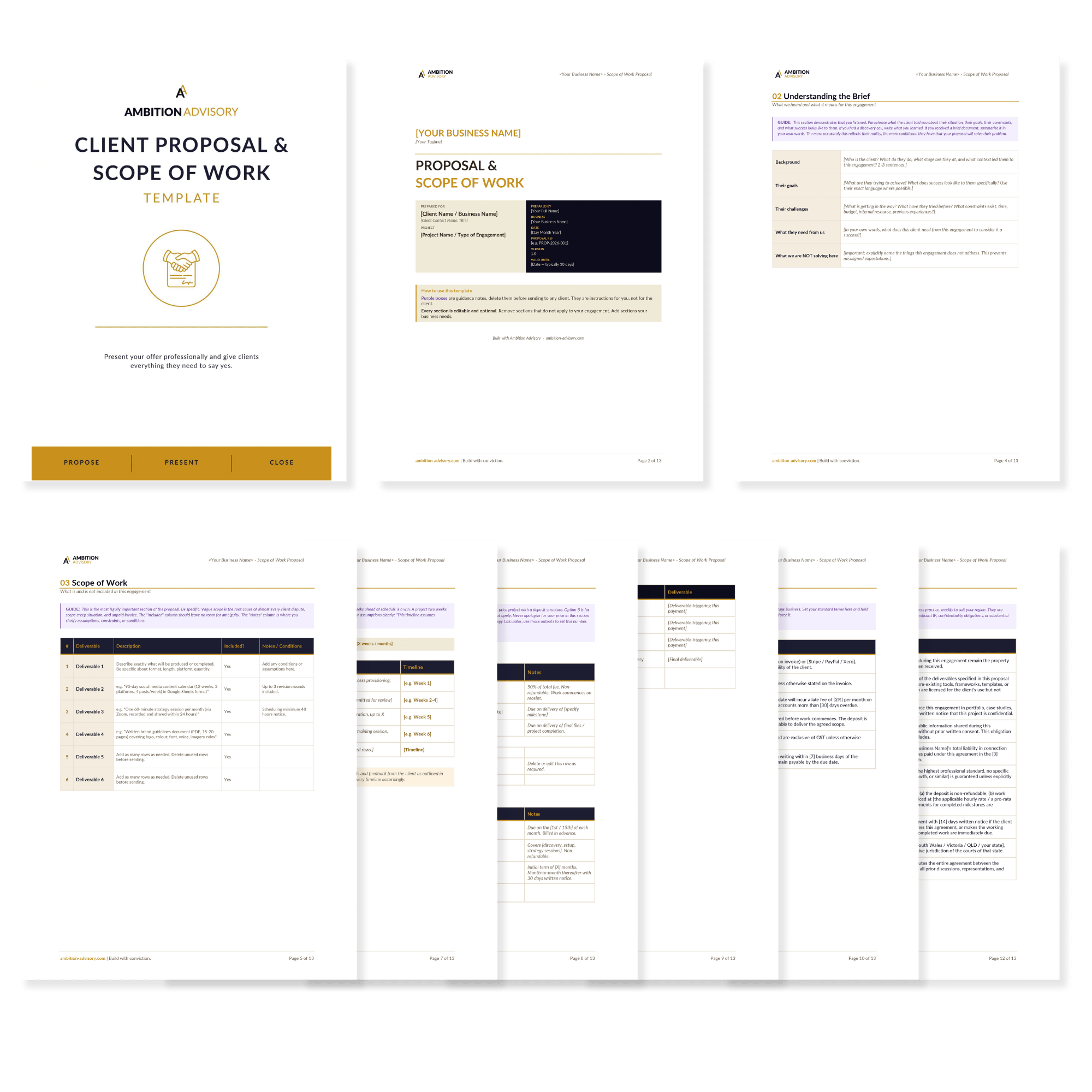 Client Proposal & Scope of Work Template