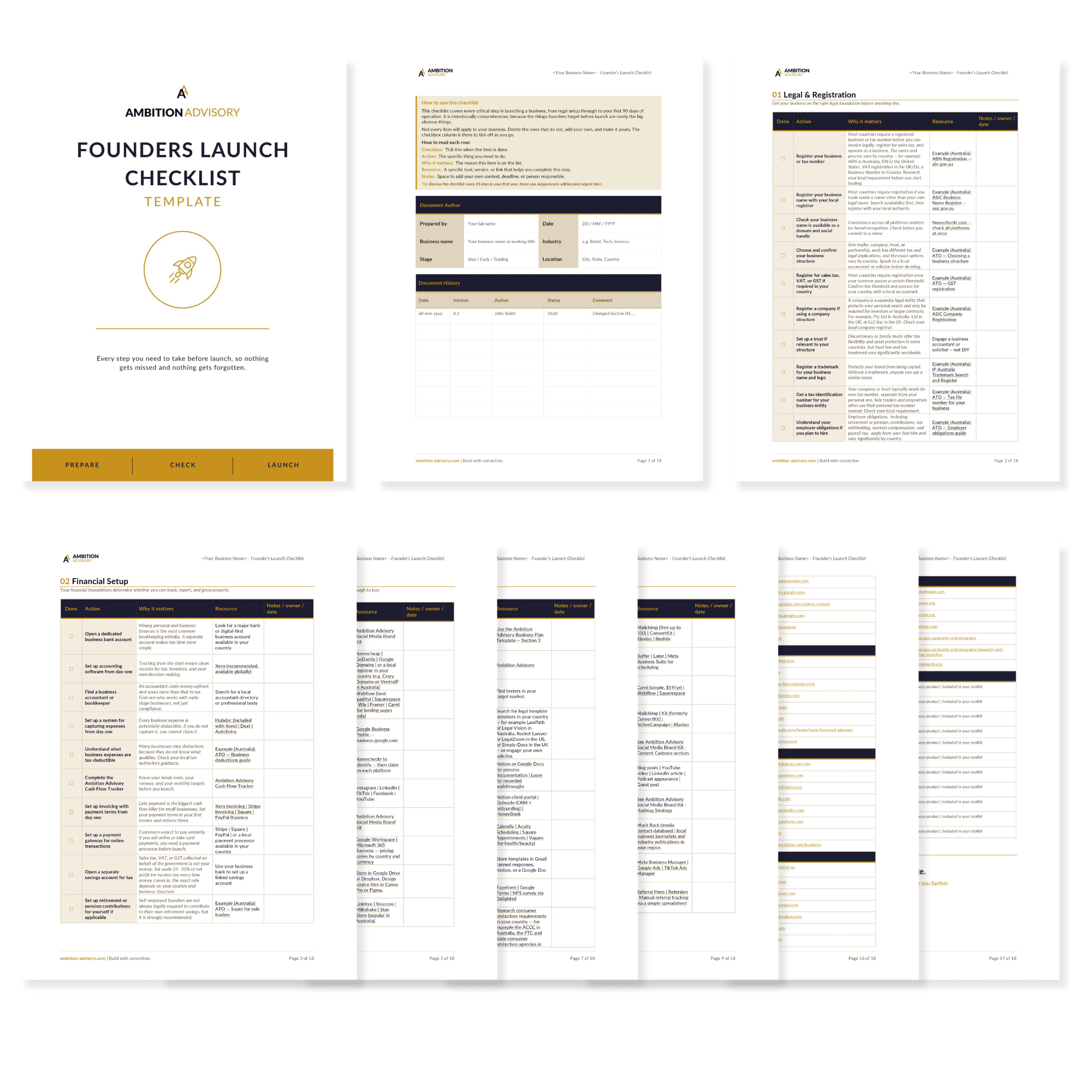 Founder's Launch Checklist