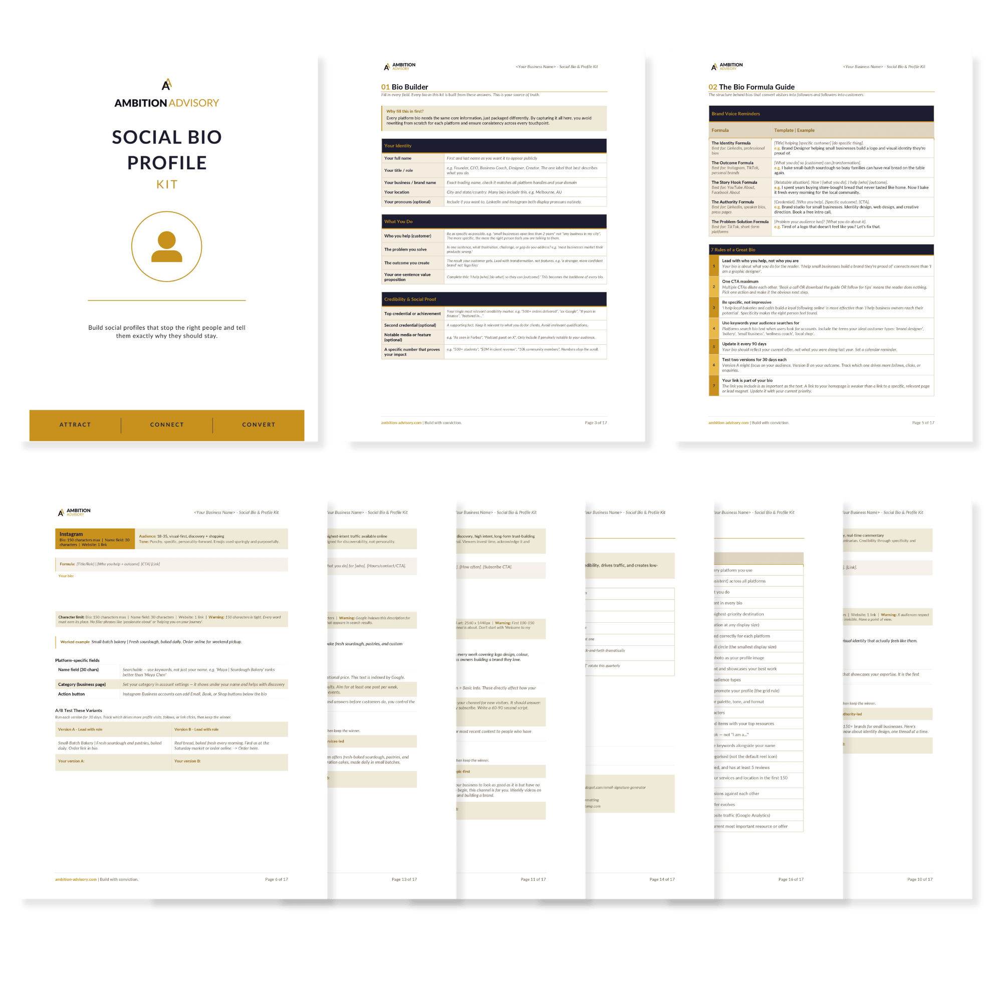 Social Bio & Profile Kit