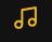 Yellow music note icon