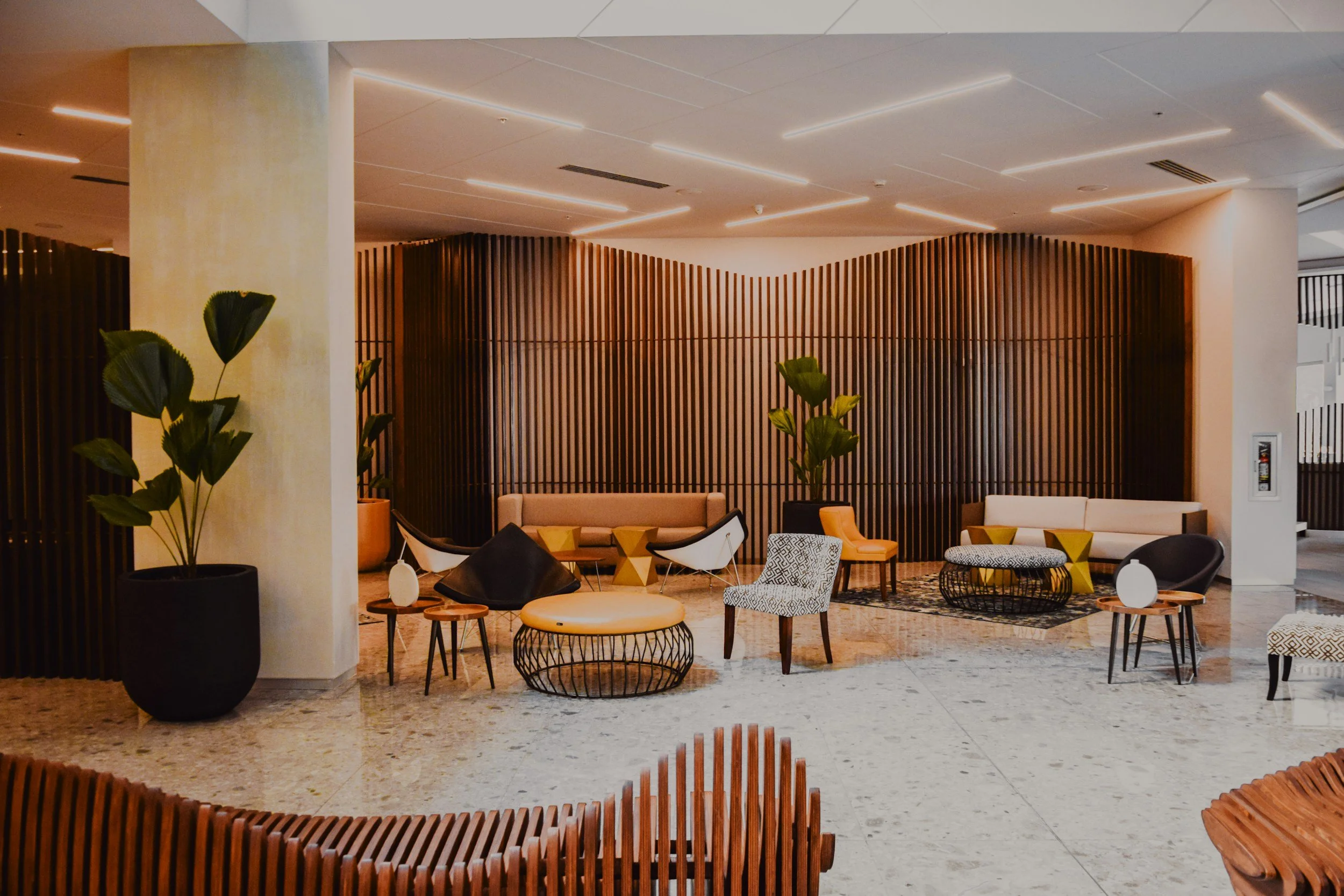 Hotel lobby reflecting Hospitality & More's philosophy of creating connected hospitality experiences through thoughtful design, presentation and guest journey planning.