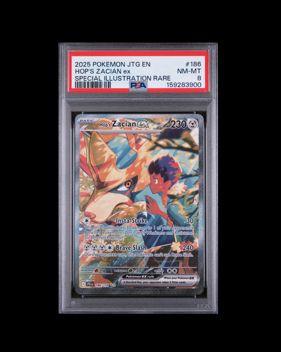 Hop’s Zacian ex Special Illustration Rare - PSA 8