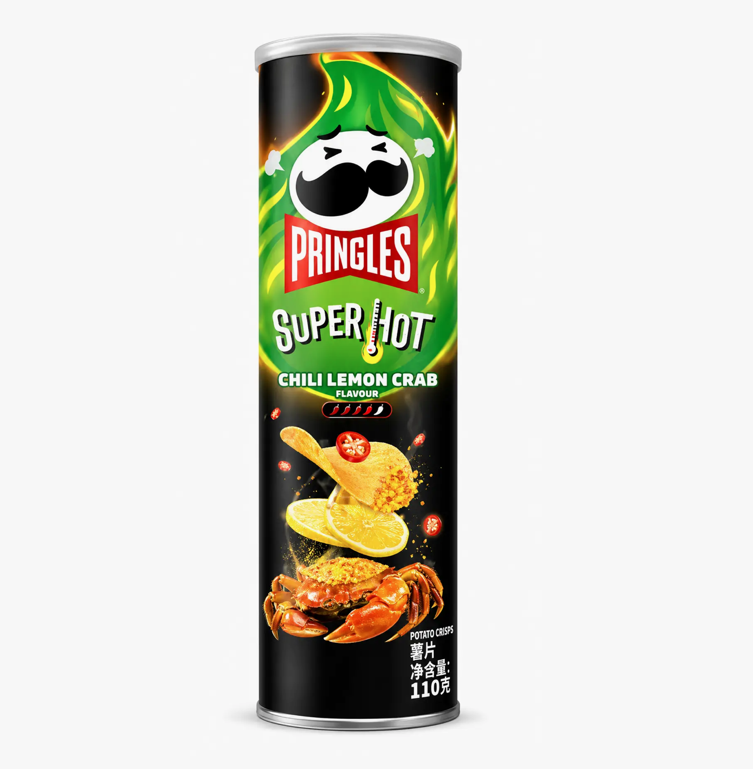 Pringles Super Hot Chili Lemon Crab Chips