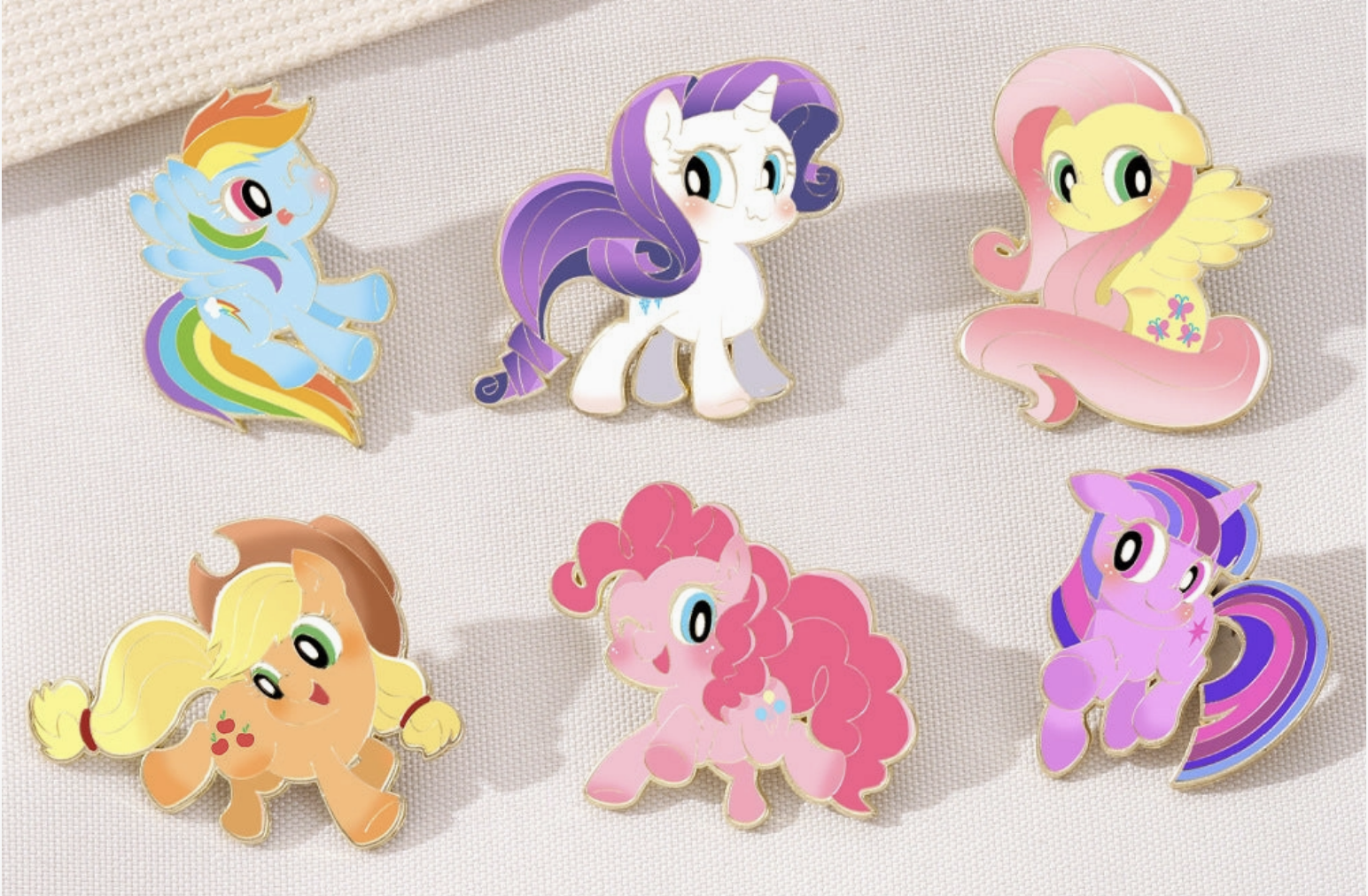 My Little Pony The Mane Six Kollectible Pin Set