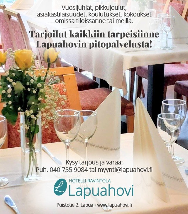 Pidot meill&auml; tai muualla.
Hoitelemme tarjoilut ja passarit kaikkiin tilaisuuksiin.

#juhlat #pikkujoulut #koulutukset #kokoukset