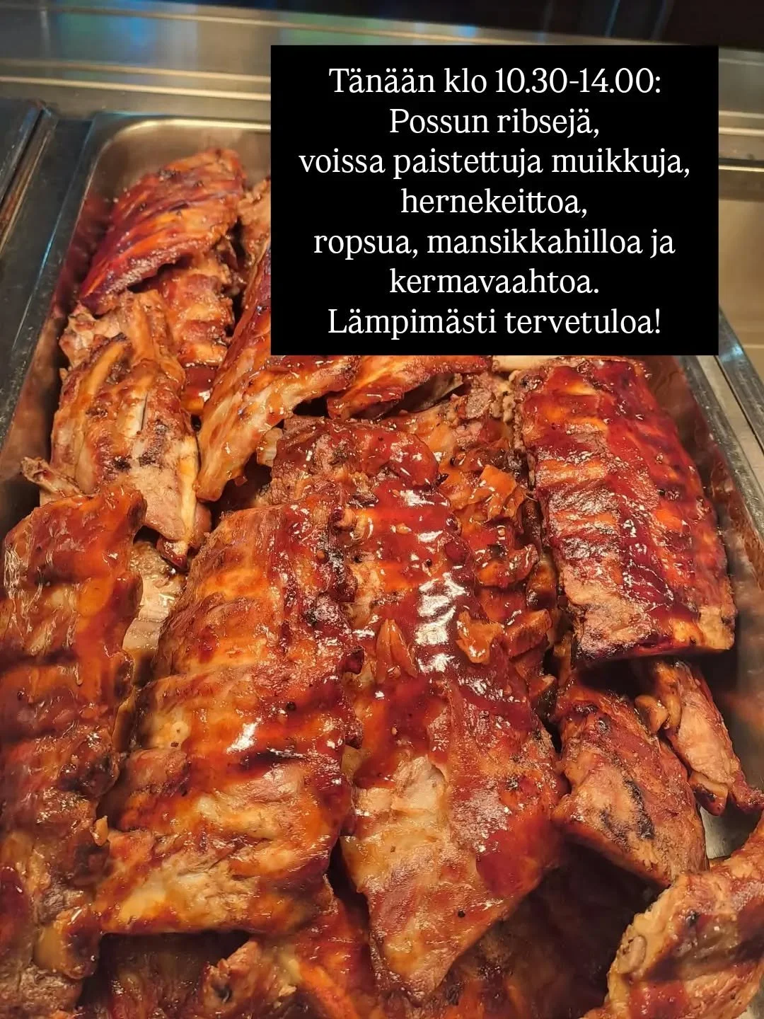 Lounasta arkisin klo 10.30-14.00.
Tervetuloa! #lounas lounaslapua

Osallistu samalla lounaskyselyyn, vastaajien kesken arvotaan ilmaisia lounaita!