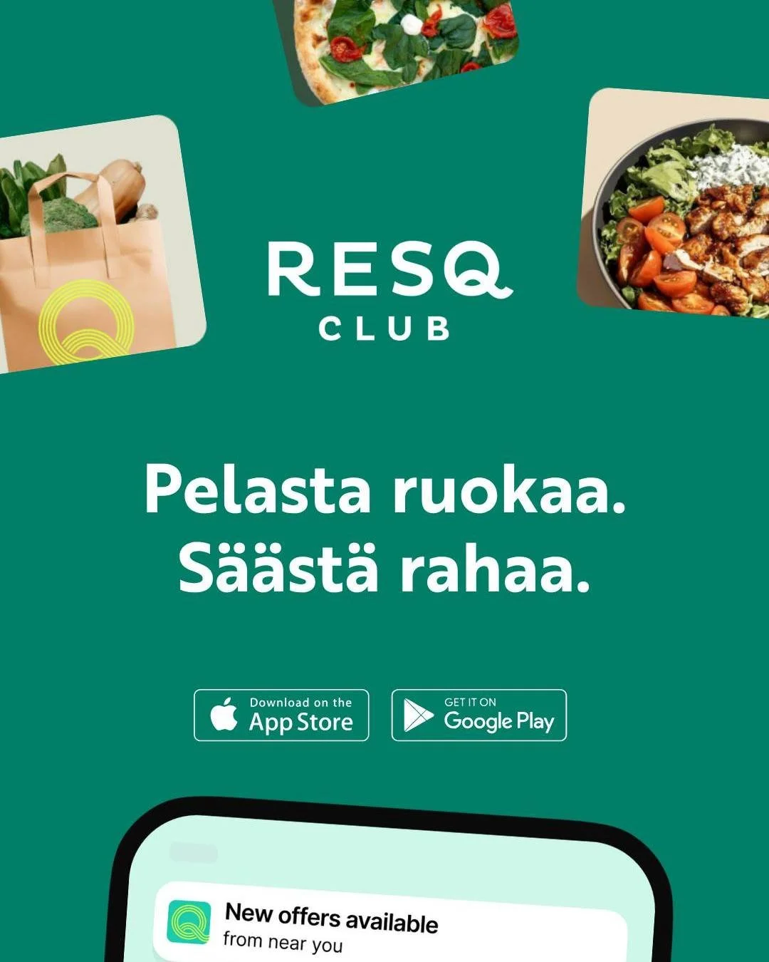 T&auml;ll&auml; viikolla vietet&auml;&auml;n h&auml;vikkiviikkoa.
Lapuahovi on mukana ruoan pelastamisessa ja h&auml;vikin v&auml;hent&auml;misess&auml;.
Lataa &auml;ppi ja liity pelastajiin!
#ResQ 
#resqclub
#h&auml;vikkiviikko
#h&auml;vikki