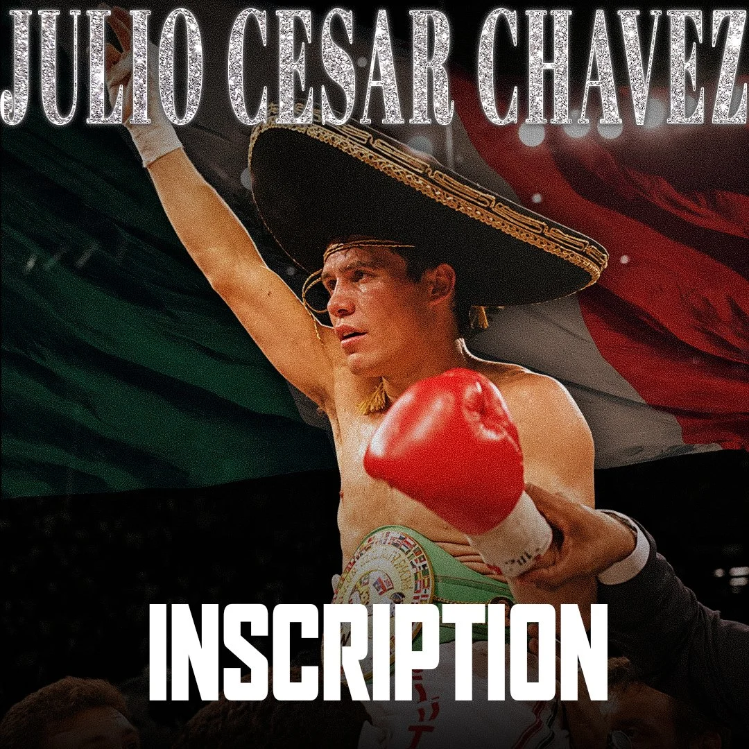 JULIO CESAR CHAVEZ AUTOGRAPH INSCRIPTION