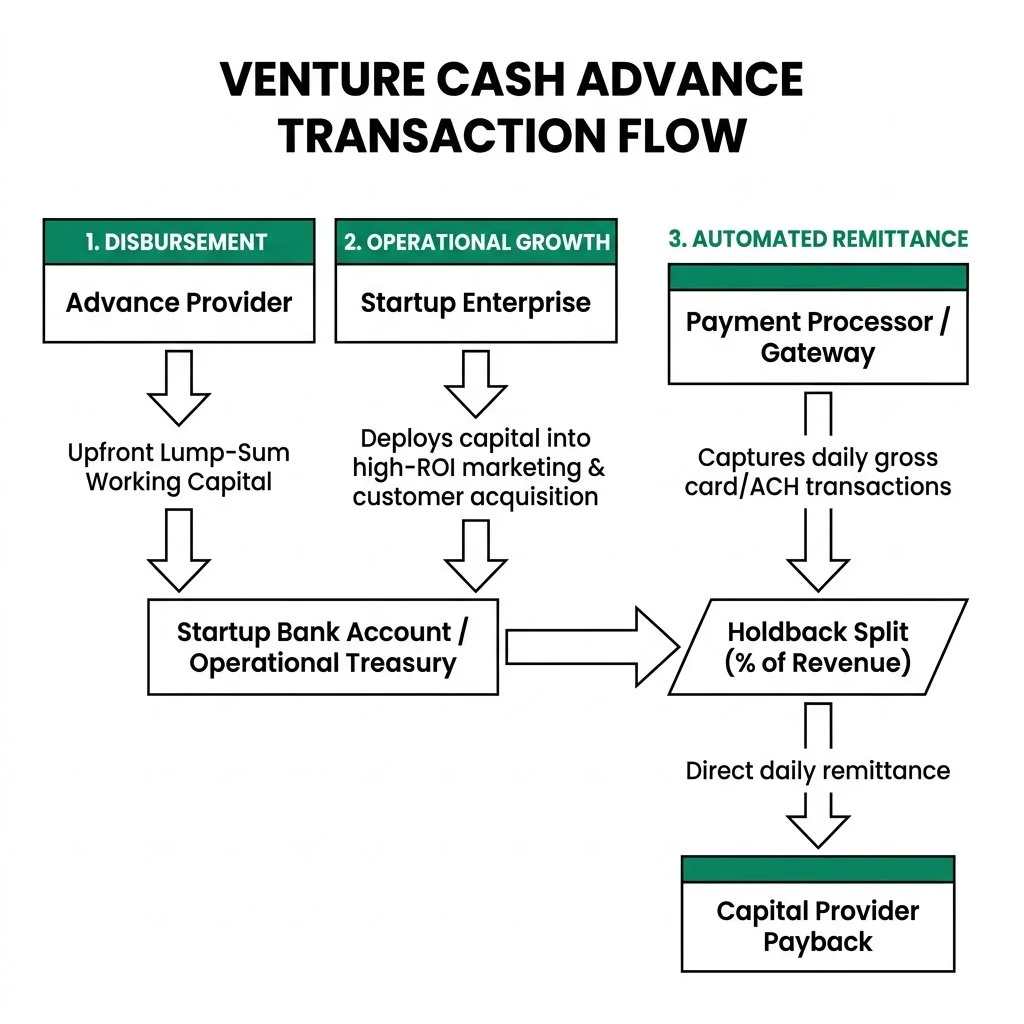 VENTURE CASH ADVANCE TRANSACTION FLOW