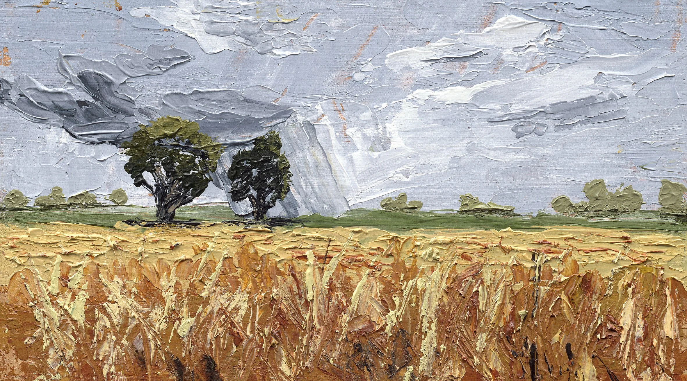The Approaching Storm
12.7 x 22.9 cm (9 X 5 ")
Acrylic on MDF Wood Panel (Palette Knife)
2026