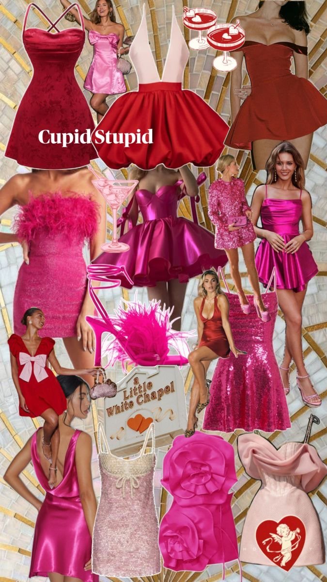 Cupid Stupid theme night mood board