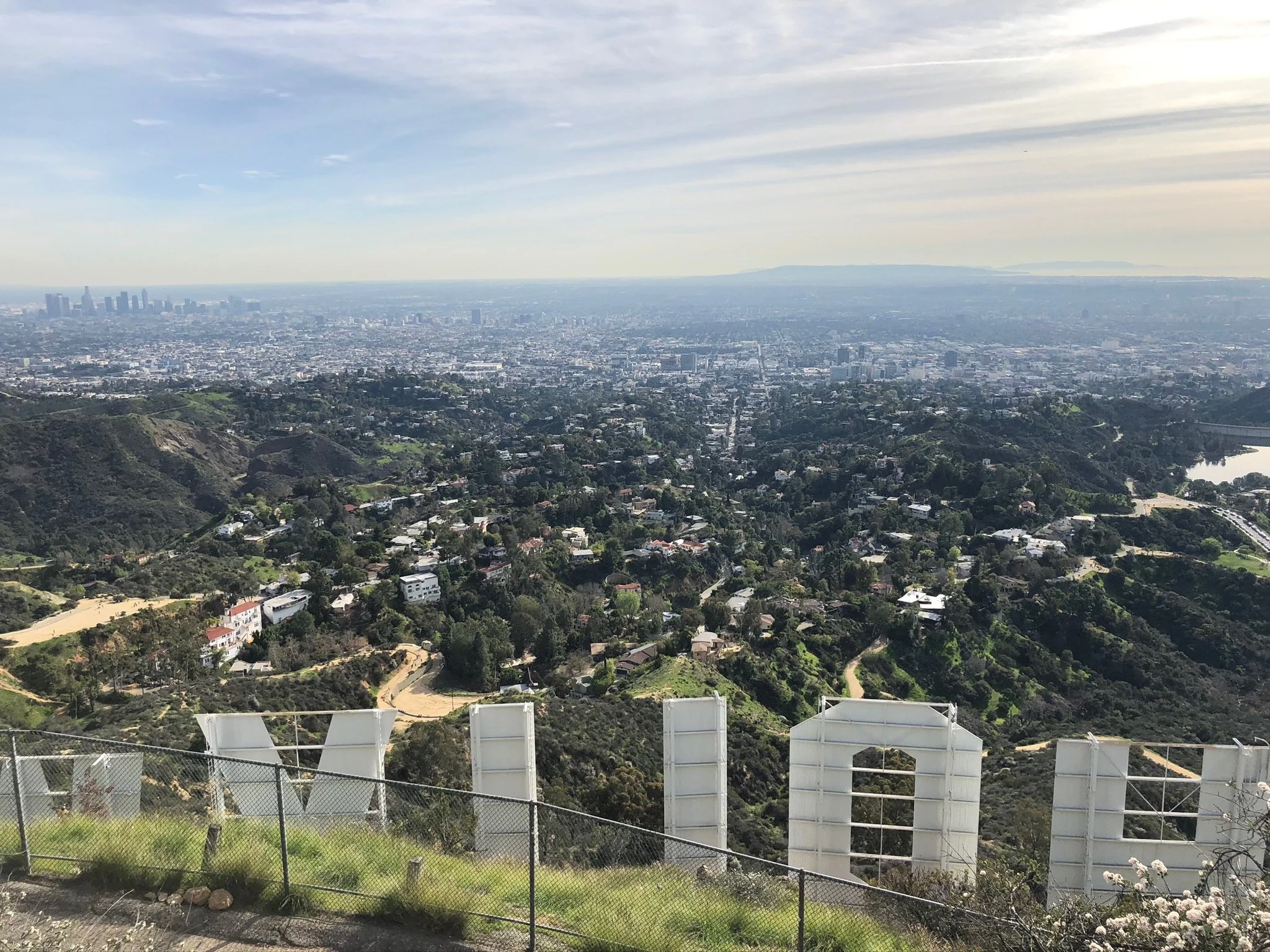 Hollywood Sign overlooking Los Angeles