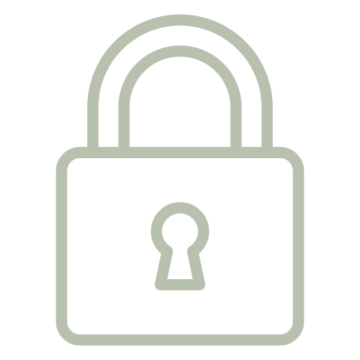 Outline of a padlock
